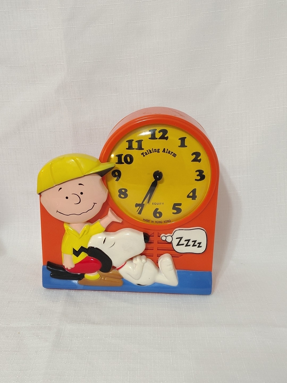 Charlie Brown Snoopy Peanuts Gang Janex Clock KEEPS Time Great Alarm NOT working